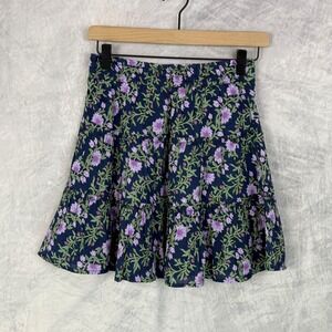 Crewcuts J.Crew Navy Floral Tiered Skirt Girls Size 16 Cottagecore Preppy NWT
